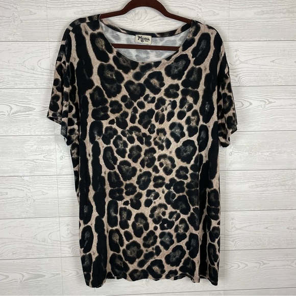 Show Me Your MuMu Tops - Show Me Your MuMu Animal Print Blouse Size Small